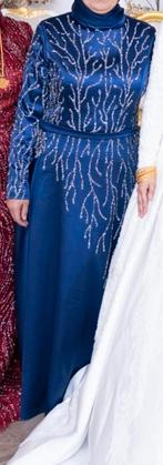 Abiye Gelegenheidsjurk, Maat 38/40 (M), Blauw, Ophalen of Verzenden, Zo goed als nieuw