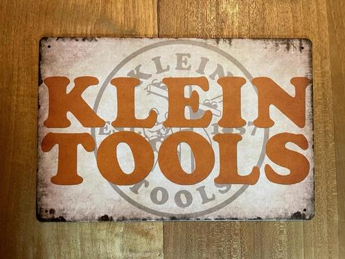 Klein Tools metalen reclamebord / wandbord (old Look), Verzamelen, Merken en Reclamevoorwerpen, Nieuw, Reclamebord, Ophalen of Verzenden