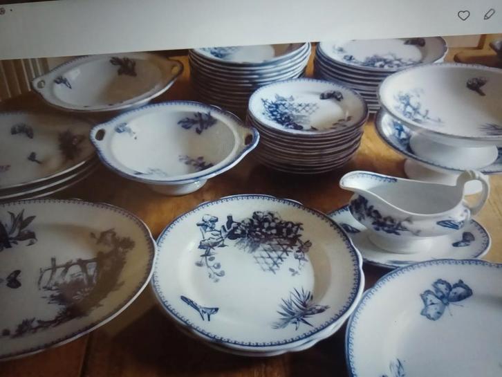 Heel veel malaga regout op voorraad, Antiek en Kunst, Antiek | Servies compleet, Ophalen of Verzenden