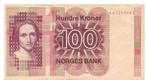 Noorwegen, 100 Kronen, 1977, Postzegels en Munten, Bankbiljetten | Europa | Niet-Eurobiljetten, Los biljet, Ophalen of Verzenden