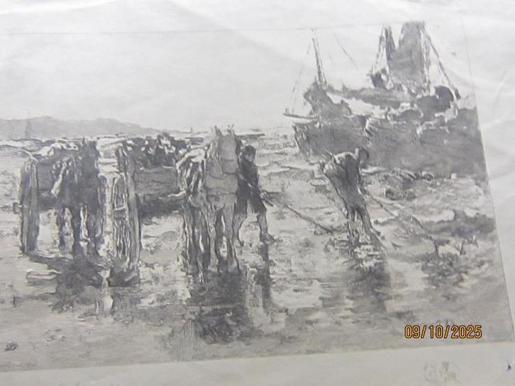 Losse Ets Carel Lodewijck DAKE, naar Jacob Maris, Antiek en Kunst, Kunst | Etsen en Gravures, Ophalen