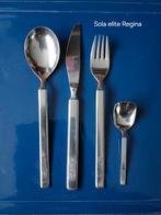 Sola Elite Regina dinner mes lepel vork + suikerschep €10,-, Ophalen of Verzenden, Zo goed als nieuw, Rvs of Chroom