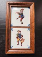 2 oud-Hollandse tegels van Tichelaar Makkum, Antiek en Kunst, Antiek | Wandborden en Tegels, Ophalen of Verzenden