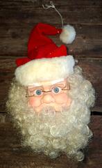 Vintage Kerstmanhoofd, Kerstman hoofd, kerstman ornament, Ophalen of Verzenden, Gebruikt