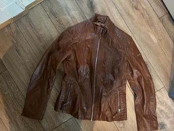 Leren jas (lam) - tussenjas bruin maat 38 - Cabrini beschikbaar voor biedingen