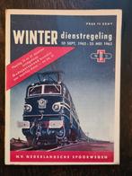 spoorboekje NS winter 1962-1963 dienstregeling, Verzenden, Gebruikt, Trein, Boek of Tijdschrift