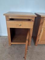 2 Massief Eiken Nachtkastjes - 50x36x65cm, Huis en Inrichting, Slaapkamer | Nachtkastjes, Ophalen, Gebruikt, 55 tot 70 cm, 45 tot 65 cm