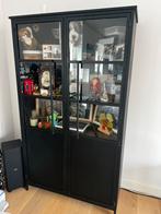 Mooie zwart metalen vitrinekast met glas hxbxd 171x97x40, Huis en Inrichting, 150 tot 200 cm, 25 tot 50 cm, 50 tot 100 cm, Ophalen of Verzenden