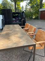 Mooie visgraat eettafel KOOPJE, Huis en Inrichting, Tafels | Eettafels, Ophalen of Verzenden, Zo goed als nieuw, Rechthoekig, 50 tot 100 cm