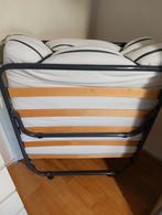 Opklapbed / Logeerbed -, Huis en Inrichting, Eenpersoons, Wit, Ophalen of Verzenden, Zo goed als nieuw