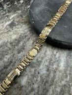 14K gouden platte armband, Ophalen of Verzenden, Zo goed als nieuw, Goud, Goud
