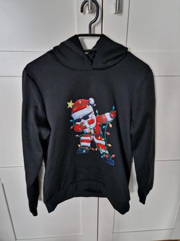 Kerst Hoodie met Kerstman maat 158 ZGAN beschikbaar voor biedingen