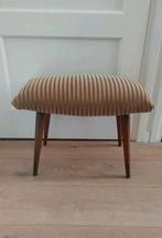 Vintage krukje voetenbank hocker kruk voetenbankje poef, Ophalen of Verzenden, Gebruikt, Hout