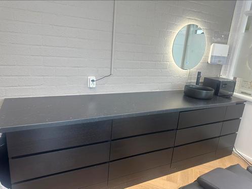 Complete kastentafel werkblad: wasbak en kraan (voor salons), Huis en Inrichting, Badkamer | Complete badkamers, Zo goed als nieuw