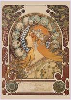 Grote 50x70cm Kunst Poster ALPHONSE MUCHA Art Nouveau .., Antiek en Kunst, Kunst | Litho's en Zeefdrukken, Verzenden