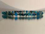 Edelsteen armband met chrysocolla en apatiet, Verzenden, Nieuw
