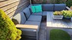 Garden Impressions Plaza Loungeset Teak + Eettafel 750 ACTIE, Ophalen, Gebruikt, 6 zitplaatsen, Aluminium