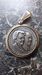 Penning gouden bruiloft juliana, Postzegels en Munten, Verzenden, Goud