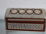 Mozaïek ambachtelijke houten sieradendoos met inlegwerk, Ophalen of Verzenden, Nieuw