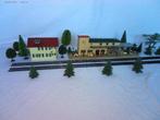 Station met bijgebouw 1-87 HO  v Marklin., Hobby en Vrije tijd, Gebruikt, Gelijkstroom of Wisselstroom, Brug, Tunnel of Gebouw