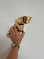 Leuk vintage messing wandlampje uplighter, Ophalen