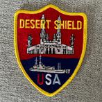 Patch US Navy Desert Shield, Verzamelen, Embleem of Badge, Amerika, Ophalen of Verzenden, Marine