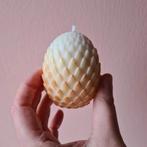 3 x kaarsen mal drakenei - resultaat is als op foto 1, Hobby en Vrije tijd, Ophalen of Verzenden, Zo goed als nieuw