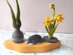 Lente jaarring steker set houten mol vilten narcis bolletje, Kinderen en Baby's, Speelgoed | Houten speelgoed, Verzenden, Nieuw