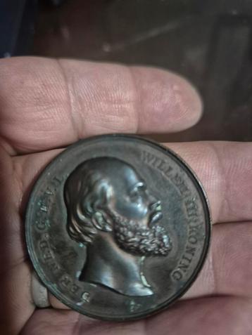 Oude Herdenkingsmunt Willem III beschikbaar voor biedingen
