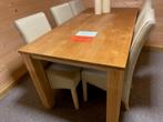 Eiken eettafel strak, Ophalen, Eikenhout, 50 tot 100 cm, Zo goed als nieuw