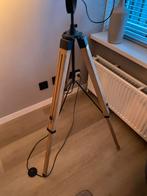 Stoere Tripod Lamp - Hout & Metaal, Ophalen of Verzenden, Zo goed als nieuw, Hout, 150 tot 200 cm