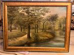 19 eeuws groot olieverf schilderij, Ophalen of Verzenden