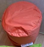 Sit&Joy Zitzak Poef Small Dot – Hot Oranje, Ophalen, Rond, Minder dan 50 cm, Zo goed als nieuw