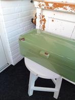 Vintage Broodtrommel - Groen, Ophalen of Verzenden, Gebruikt