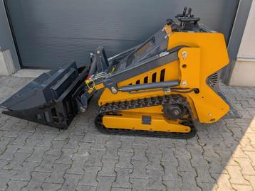 skidster nieuw 2cil 24pk met bak en puinbak minishovel  beschikbaar voor biedingen