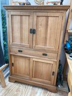 Kast eikenhout, Ophalen, 100 tot 150 cm, Eikenhout, Zo goed als nieuw