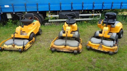 wegens inruil 4 x frontmaaier       3 x stiga 1x gtm, Tuin en Terras, Zitmaaiers, Gebruikt, 90 tot 120 cm, Elektrische starter