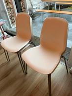 4x witte kunststof eetkamer stoelen Leifarne IKEA, Huis en Inrichting, Ophalen, Gebruikt, Wit, Vier