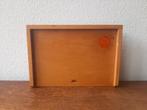 Vintage houten mozaïek kistje leermiddel, Ophalen of Verzenden, Zo goed als nieuw