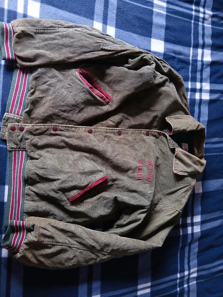 Zgan Vintage Levis Skate Corduroy Jas maat XL, Kleding | Heren, Jassen | Zomer, Zo goed als nieuw, Maat 56/58 (XL), Groen, Ophalen