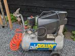 kinzo compressor 25 liter ketel., Doe-het-zelf en Verbouw, Compressors, Ophalen, Gebruikt, 6 tot 10 bar, Minder dan 200 liter/min