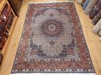 Vintage handgeknoopt perzisch tapijt moud met zijde 298x196, 200 cm of meer, 150 tot 200 cm, Gebruikt, Rechthoekig