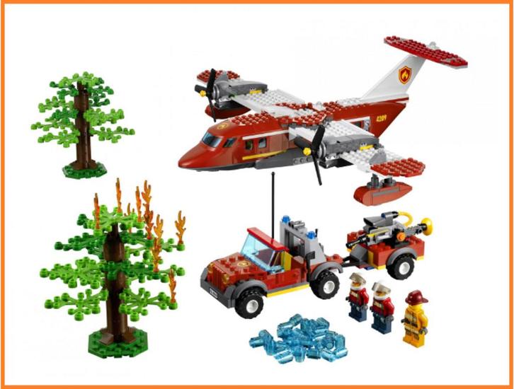 LEGO 4209 Fire Plane | COMPLEET, Kinderen en Baby's, Speelgoed | Duplo en Lego, Gebruikt, Lego, Complete set, Ophalen of Verzenden
