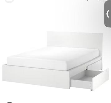 Bed MALM 2 persoons 160cm breed incl lattenbodem
