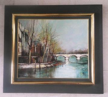 stadsgezicht met brug - Parijs ? - Francois Franc (1926-1989 beschikbaar voor biedingen