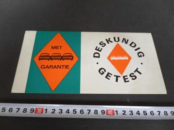 sticker Deskundig getest Met garantie Nationaal Occasion Ce* beschikbaar voor biedingen