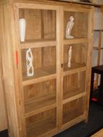 NIEUWE TEAK 2-deurs vitrinekast - boekenkast - Flamant, Huis en Inrichting, Ophalen, Gielen, Nieuw, Info@houseofcoco.nl