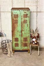 Vintage lockerkast kledingkast garderobekast, Ophalen, Gebruikt, Vintage industrieel