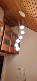 Mooie hanglamp met glazen bollen, Huis en Inrichting, Lampen | Hanglampen, Ophalen of Verzenden, Zo goed als nieuw, Glas, 75 cm of meer