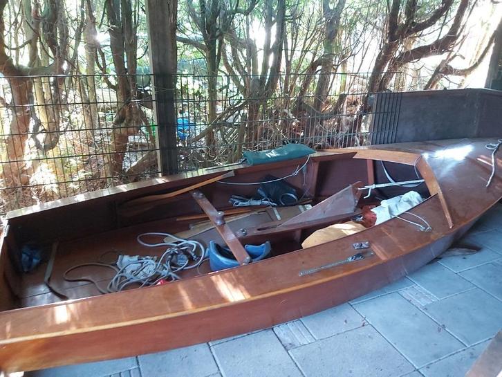 Prachtige houten schakel! Zeilboot Jachtwerf Veba Amsterdam, Watersport en Boten, Kano's, Gebruikt, Overige typen, Eén persoon